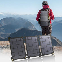 Laden Sie das Bild in den Galerie-Viewer, ALLPOWERS 5V 21W Solar Panel, Tragbares Solarladegerät, Wasserdichtes Faltbares Solarpanel, Solar Ladegerät, Solar Powerbank für Smartphone, Tablets, Outdoor, Camping