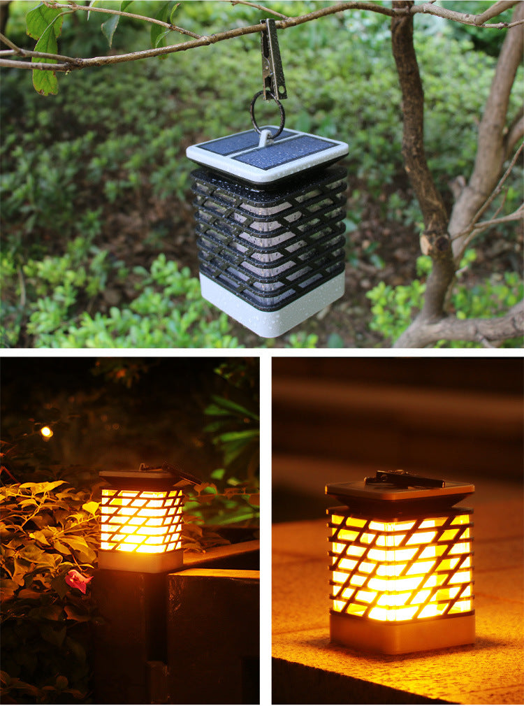 Solar Laterne für außen,Flammenlicht Gartenfackeln Hängend Solarlaterne mit LED  Lichteffekt, Solarlampe Solarleuchte Gartendeko Solar Gartenlaterne dekorative für Draussen, Baum, Patio, Terrasse