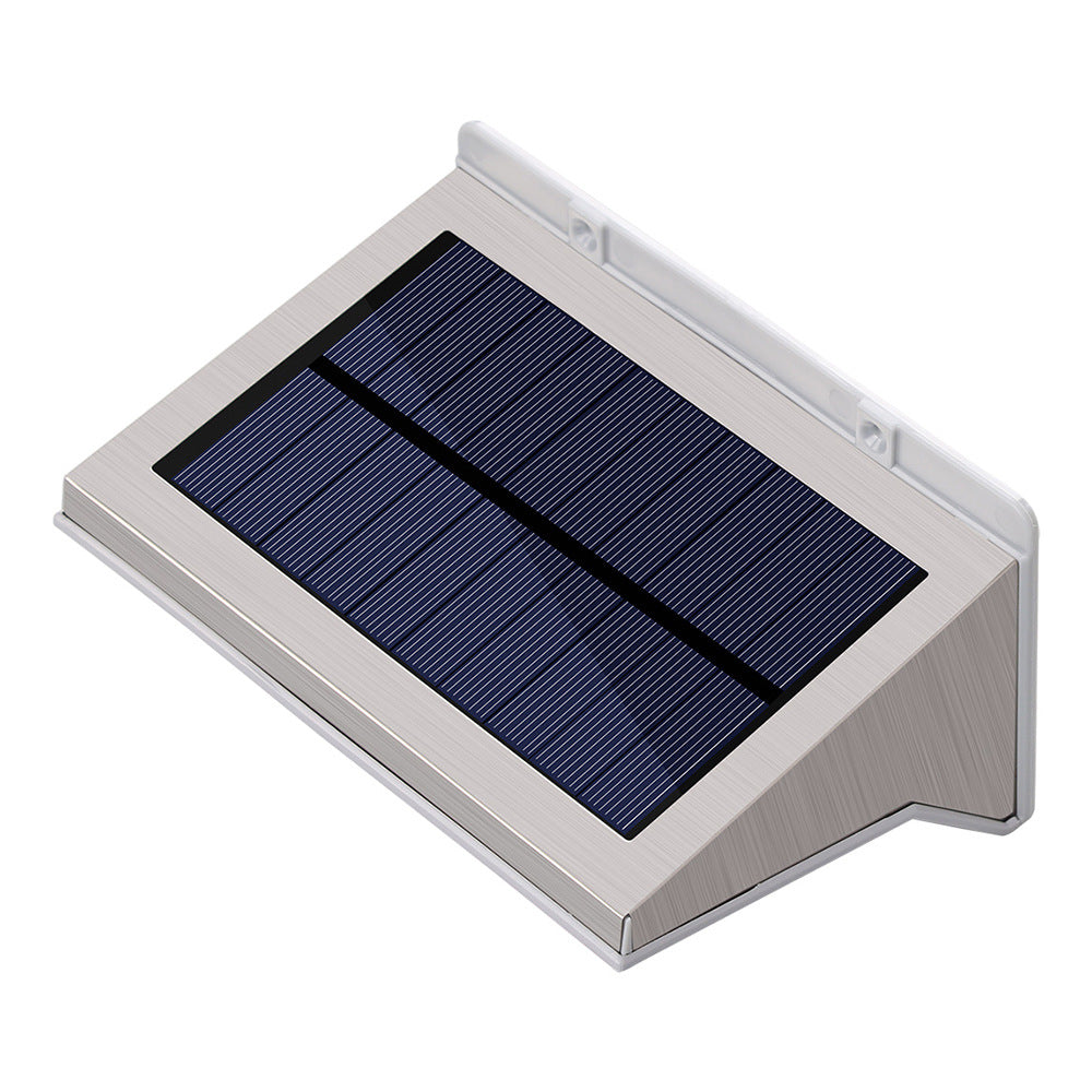 Solar hochwertiger Stahl leuchten solarlampe mit bewegungsmelder ,IP44 Wasserdichte Solarlampen für Wand Außen Garten,Solarzaun Leuchten Gartenleuchten für Deck, Zaun, Terrasse, Haustür, Treppe, Landschaft, Hof