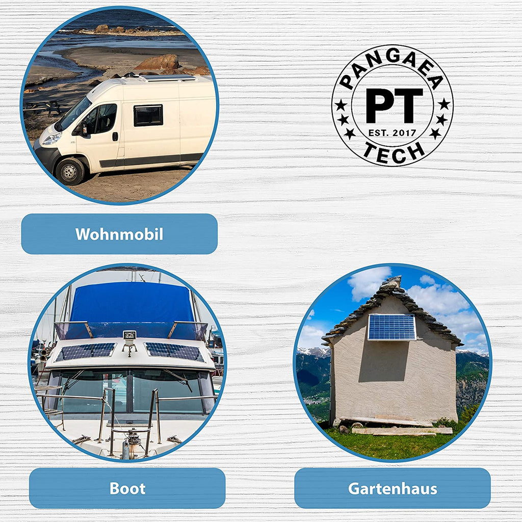 Weiss/Schwarz 1/2 Fach Solar Dachdurchführung 2-Fach für Wohnmobil, Boot und Caravan - wasserdichte Kabeldurchführung für Solaranlage, Sat-Anlage und Klimaanlage