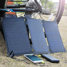 Laden Sie das Bild in den Galerie-Viewer, ALLPOWERS 5V 21W Solar Panel, Tragbares Solarladegerät, Wasserdichtes Faltbares Solarpanel, Solar Ladegerät, Solar Powerbank für Smartphone, Tablets, Outdoor, Camping