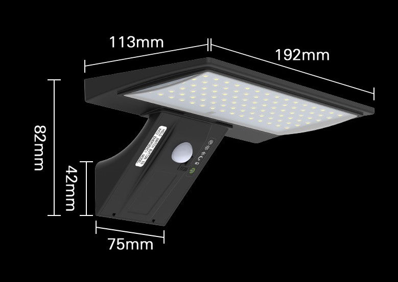 Solarlampen für Außen, 90 LED Solarlampe Außen Superhelle Solarleuchte mit Bewegungsmelder Sicherheitswandleuchte 3 Modi Wasserdichte Wandleuchte Garten.Batterie austauschbar (1 Stück) [Energieklasse A+]