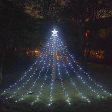 Laden Sie das Bild in den Galerie-Viewer, 350 LED-Solar-Lichterkette, wasserdicht, IP65, für den Außenbereich, Dekoration für Neujahr, Urlaub, Hochzeit, Hof, Garten, Weihnachtsbaum [