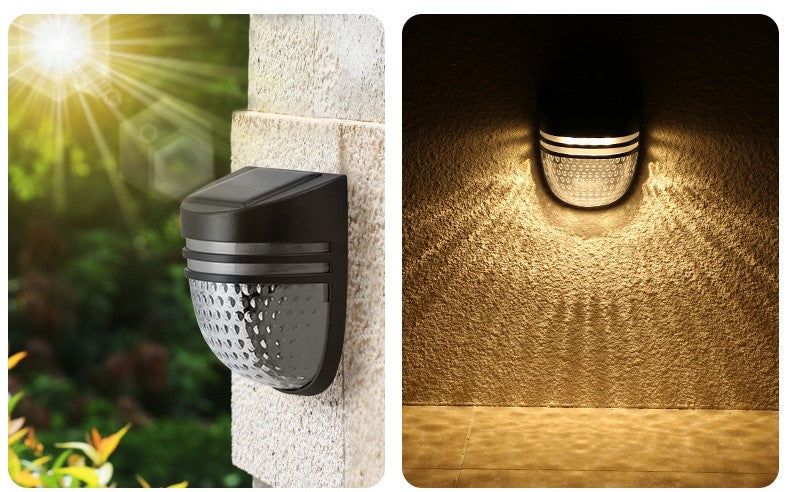 3/4/5 Stück Solarleuchten Garten Dekoration,IP65 Wasserdichte Solarlampen für Außen Garten,Solarzaun Leuchten Gartenleuchten für Deck, Zaun, Terrasse, Haustür, Treppe, Landschaft, Hof-Warmweiß