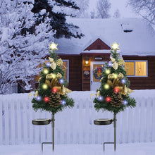 Laden Sie das Bild in den Galerie-Viewer, 2X Solar 78cm Weihnachtsbaum, Künstliche Mini Christmas  Tree IP65 Wasserdicht