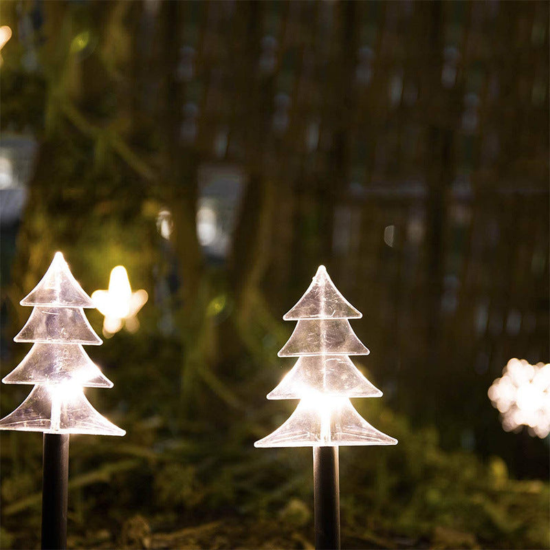 Solar Schneeflocke Weihnachtsbaum Stern Leuchten wasserdichte Rasenstöcke Leuchten Weihnachtsdekorationen Rote Solar Outdoor Stake Leuchten, Solar Schneemann Rasen Licht, Schneemann Garten Solarlicht