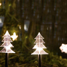 Laden Sie das Bild in den Galerie-Viewer, Solar Schneeflocke Weihnachtsbaum Stern Leuchten wasserdichte Rasenstöcke Leuchten Weihnachtsdekorationen Rote Solar Outdoor Stake Leuchten, Solar Schneemann Rasen Licht, Schneemann Garten Solarlicht