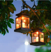 Laden Sie das Bild in den Galerie-Viewer, 2/3 pcs Solar Laterne für außen, Kerze Hängend Solarlaterne mit LED Kerzen Lichteffekt, Solarlampe Solarleuchte Gartendeko Solar Gartenlaterne dekorative für Draussen, Baum, Patio, Terrasse