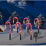 5/10 pcs Solar Weihnachtszuckerstange Weihnachtskrücken Weihnachten LED Zuckerstange,Solarmodelle Weihnachtskrücken Bodenleuchten LED-Zuckerstangenlichter Weihnachtsdekoration Lichter Feiertagslichter