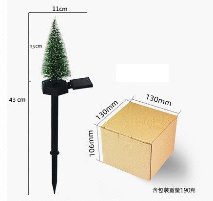 2/3/4* Solar 43cm Weihnachtsbaum, Künstliche Mini Christmas  Tree IP65 Wasserdicht