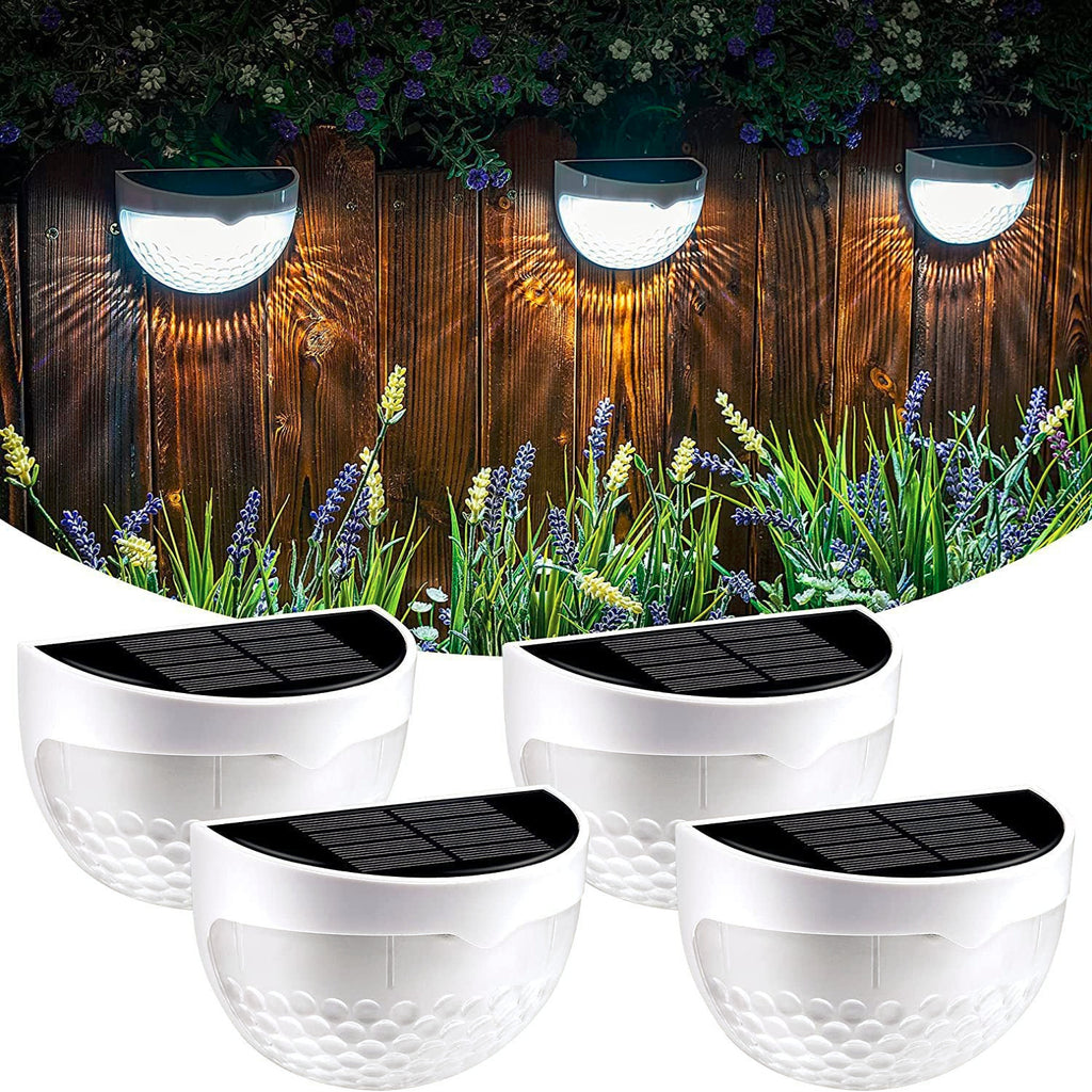 5/6/7/8 pcs Led Solar Wandleuchte,IP65 Wasserdicht Solarlampen Außen Zaun Solarleuchten Beleuchtung Dekoration für Garten Garage Balkon Wand Treppe Weg hinterhof