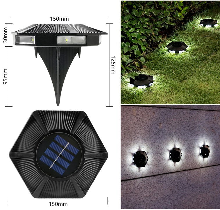 4/6/8/10 pcs Solar Bodenleuchte  Solarleuchten für Außen, 6 Leds Solar Gartenleuchten, IP65 Wasserdicht Bodenleuchte Solarleuchten Garten, Außenleuchte für Auffahrt/Rasen/Gehweg/Patio