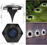 4/6/8/10 pcs Solar Bodenleuchte  Solarleuchten für Außen, 6 Leds Solar Gartenleuchten, IP65 Wasserdicht Bodenleuchte Solarleuchten Garten, Außenleuchte für Auffahrt/Rasen/Gehweg/Patio