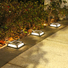 Laden Sie das Bild in den Galerie-Viewer, 2/4/6/8 pcs Solar Bodenleuchte eckig Aluminiumguss Solarleuchten für Außen, 12 Leds Warmweiss Solar Gartenleuchten, IP65 Wasserdicht Bodenleuchte Solarleuchten Garten, Außenleuchte für Auffahrt/Rasen/Gehweg/Patio