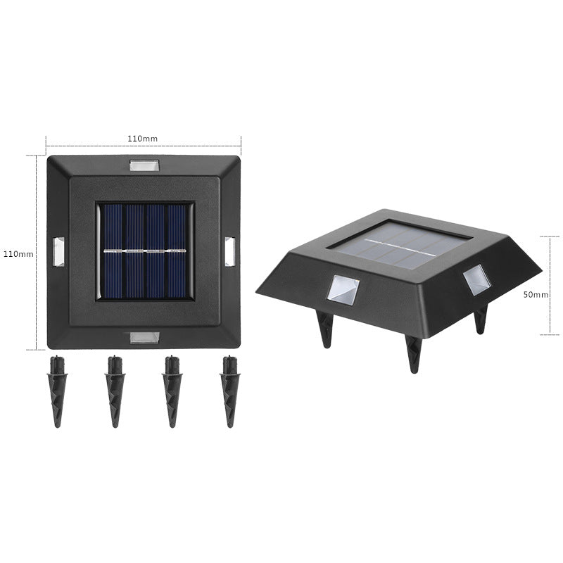 4/6/8/10 pcs Solar Bodenleuchte eckig  Solarleuchten für Außen,led Solar Gartenleuchten, IP65 Wasserdicht Bodenleuchte Solarleuchten Garten, Außenleuchte für Auffahrt/Rasen/Gehweg/Patio