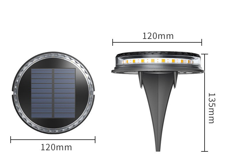 1/4/8 pcs Solar Bodenleuchte  Solarleuchten für Außen, Led Solar Gartenleuchten, IP65 Wasserdicht Bodenleuchte Solarleuchten Garten, Außenleuchte für Auffahrt/Rasen/Gehweg/Patio