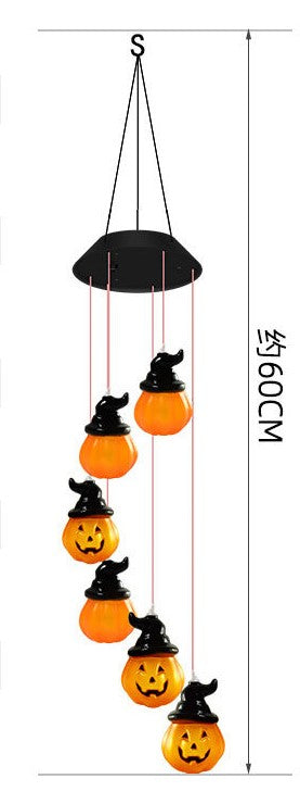 Solar Halloween Windspiel für Außen Windspiel Halloween Dekoration Innen Goodies