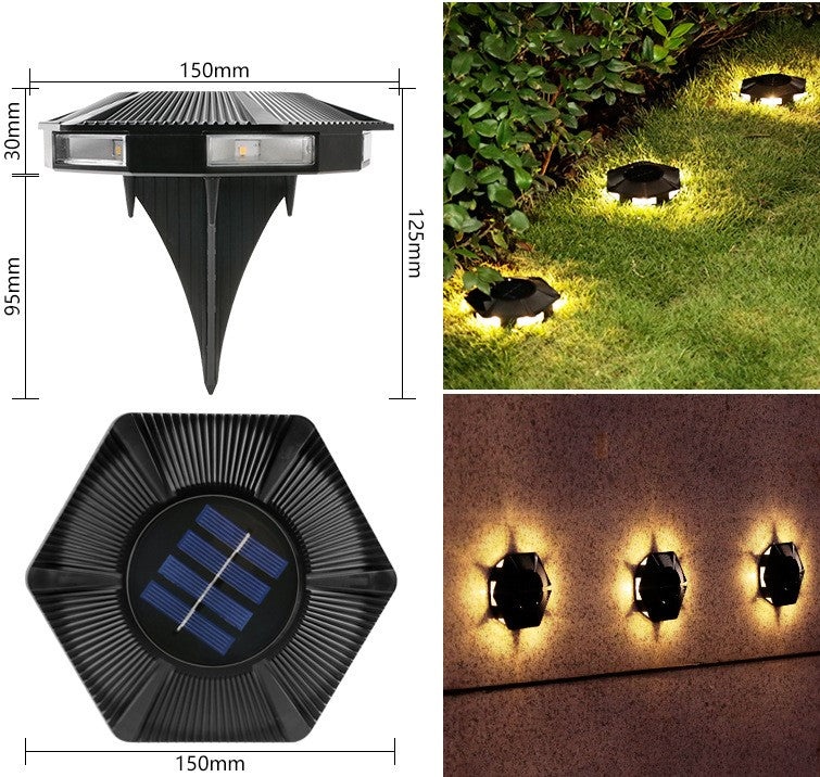 4/6/8/10 pcs Solar Bodenleuchte  Solarleuchten für Außen, 6 Leds Solar Gartenleuchten, IP65 Wasserdicht Bodenleuchte Solarleuchten Garten, Außenleuchte für Auffahrt/Rasen/Gehweg/Patio