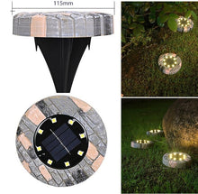 Laden Sie das Bild in den Galerie-Viewer, 4/6/8/10 pcs Solar Bodenleuchte  Solarleuchten für Außen,8 Leds Solar Gartenleuchten, IP65 Wasserdicht Bodenleuchte Solarleuchten Garten, Außenleuchte für Auffahrt/Rasen/Gehweg/Patio