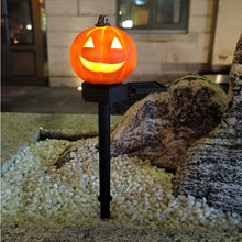 Laden Sie das Bild in den Galerie-Viewer, Solar Halloween Deko Garten Kürbis mit Solarbetrieben, Wasserdicht Halloween Lichterkette für Außen Innen, Allerheiligen, Halloween Party Dekorations