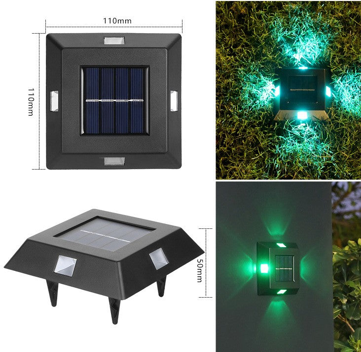 4/6/8/10 pcs Solar Bodenleuchte eckig  Solarleuchten für Außen,led Solar Gartenleuchten, IP65 Wasserdicht Bodenleuchte Solarleuchten Garten, Außenleuchte für Auffahrt/Rasen/Gehweg/Patio