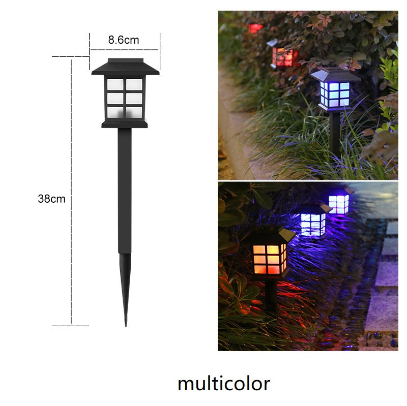 6/8/10/12 Stück  5 Farben Solar Wegeleuchten Solarleuchten für den Außenbereich, Weihnachtsdekoration, Garten, LED-Licht, Landschaft/Weg