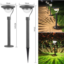 Laden Sie das Bild in den Galerie-Viewer, Solar Wegeleuchten  superhelle Solarleuchten für den Außenbereich, Weihnachtsdekoration, Garten, LED-Licht, Landschaft/Weg