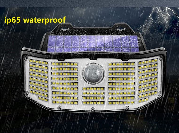 Solarleuchten für den Außenbereich, 252 LED-Solarsicherheitsleuchten mit Bewegungsmelder / Bewegungssensor, IP65, wasserdicht, Solar-Wandleuchten für den Außenbereich, für Hof, Garage, Terrasse, Veranda