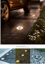 Laden Sie das Bild in den Galerie-Viewer, 3/4/6 pcs Solar Bodenleuchte  Aluminiumguss Solarleuchten für Außen, 8 Leds Solar Gartenleuchten, IP67  Wasserdicht Bodenleuchte Solarleuchten Garten, Außenleuchte für Auffahrt/Rasen/Gehweg/Patio