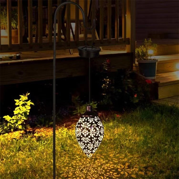 Solarlaterne für Außen Hängend - Metall Solarlaternen für Draußen LED Garten Deko IP44 Wasserdicht Vintage Garten Solarlampen für Aussen Patio Baum Terrasse Warmweiß