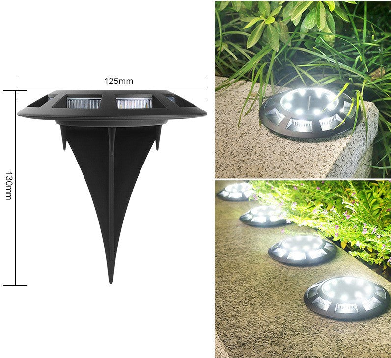 8/10/12 pcs Solar Bodenleuchte  Solarleuchten für Außen, 8 +8 Leds Solar Gartenleuchten, IP65 Wasserdicht Bodenleuchte Solarleuchten Garten, Außenleuchte für Auffahrt/Rasen/Gehweg/Patio