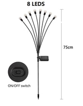 Laden Sie das Bild in den Galerie-Viewer, Solarleuchten für den Außenbereich, Solar-Glühwürmchen-Licht mit 6/8/10 Kugeln, wasserdicht, Solar-Wegleuchte für Rasen, Hof, Terrasse, Garten, Ornamente, Geschenke,