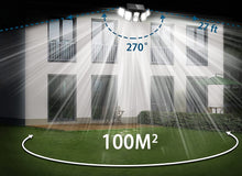 Laden Sie das Bild in den Galerie-Viewer, Solarleuchten für den Außenbereich, 300 LED-Solarsicherheitsleuchten mit Bewegungsmelder / Bewegungssensor, IP65, wasserdicht, um 360 ° verstellbar, Solar-Wandleuchten für den Außenbereich, für Hof, Garage, Terrasse, Veranda