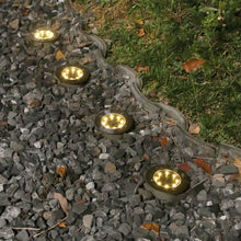 Laden Sie das Bild in den Galerie-Viewer, 3/4/6 pcs Solar Bodenleuchte  Aluminiumguss Solarleuchten für Außen, 8 Leds Solar Gartenleuchten, IP67  Wasserdicht Bodenleuchte Solarleuchten Garten, Außenleuchte für Auffahrt/Rasen/Gehweg/Patio