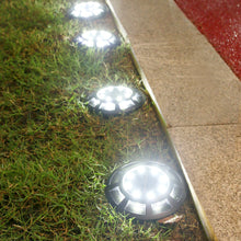 Laden Sie das Bild in den Galerie-Viewer, 8/10/12 pcs Solar Bodenleuchte  Solarleuchten für Außen, 8 +8 Leds Solar Gartenleuchten, IP65 Wasserdicht Bodenleuchte Solarleuchten Garten, Außenleuchte für Auffahrt/Rasen/Gehweg/Patio