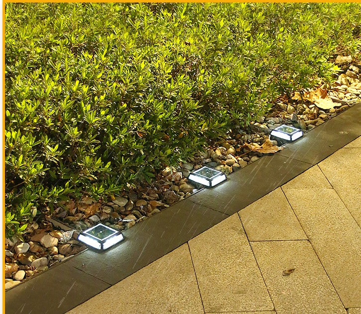 2/4/6/8 pcs Solar Bodenleuchte eckig Aluminiumguss Solarleuchten für Außen, 12 Leds Warmweiss Solar Gartenleuchten, IP65 Wasserdicht Bodenleuchte Solarleuchten Garten, Außenleuchte für Auffahrt/Rasen/Gehweg/Patio