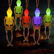 Laden Sie das Bild in den Galerie-Viewer, Solar Lichterkette Halloween 13 Model Halloween Deko Halloween Licht Outdoor Halloween Lichter Urlaub Dekorative Licht Wasserdicht Lichter für Garten Hof Glowing Schädel Hände Garten Rasen Lampe