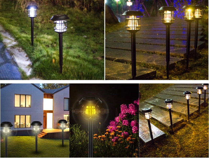 3/4/5 Stück Solar Wegeleuchten Solarleuchten für den Außenbereich, Weihnachtsdekoration, Garten, LED-Licht, Landschaft/Weg