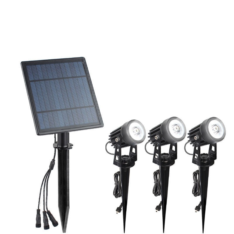 Gartenstrahler Solar, Solarstrahler Solarlampen für garten, IP65 Wasserdicht LED Solarlampe mit 2 Helligkeitsstufe, 3 Meter Kabe,Auto-on/off für Bäume,Sträucher,Gartenweg