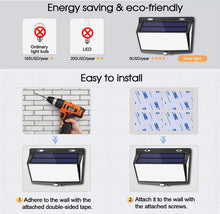 Laden Sie das Bild in den Galerie-Viewer, Solarlampen für Außen,Solarlampen für Aussen mit Bewegungsmelder,468LEDs 270° Beleuchtungswinkel Solar lampe outdoor,Superhelle 3 Modi Aussenlampe Bewegungsmelder,IP65 Wasserdicht Wandlampe [Energieklasse A+++]